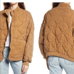 Blank NYC Quilted Jacket in Honey size XS